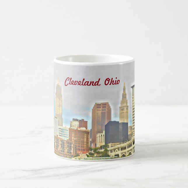 Cleveland OH Riverside View Mug (Centre)