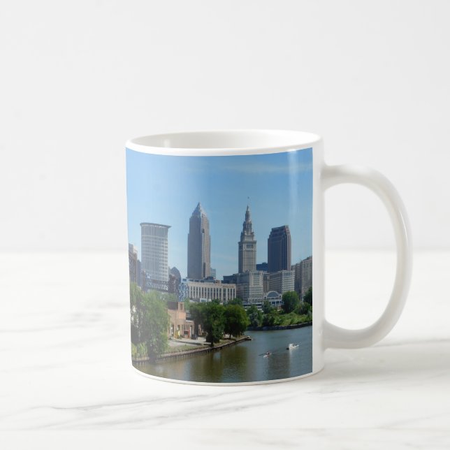 Cléveland Ohio River Skyline Mug (Droite)