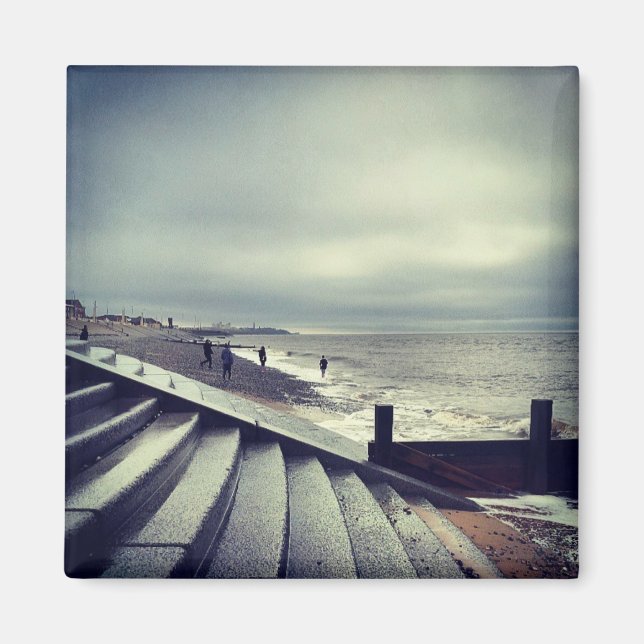 Cleveleys Beach Magnet (Devant)