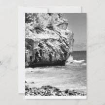 Cliff de naufrage, Carte de remerciements plat bla