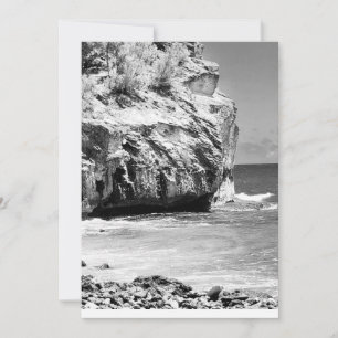 Cliff de naufrage, Carte de remerciements plat bla