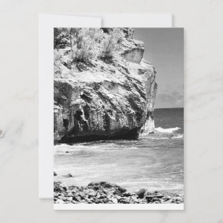 Cliff de naufrage, Carte de remerciements plat bla