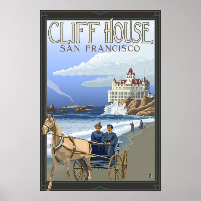 Cliff House - San Francisco, CA Affiche de voyage (Devant)