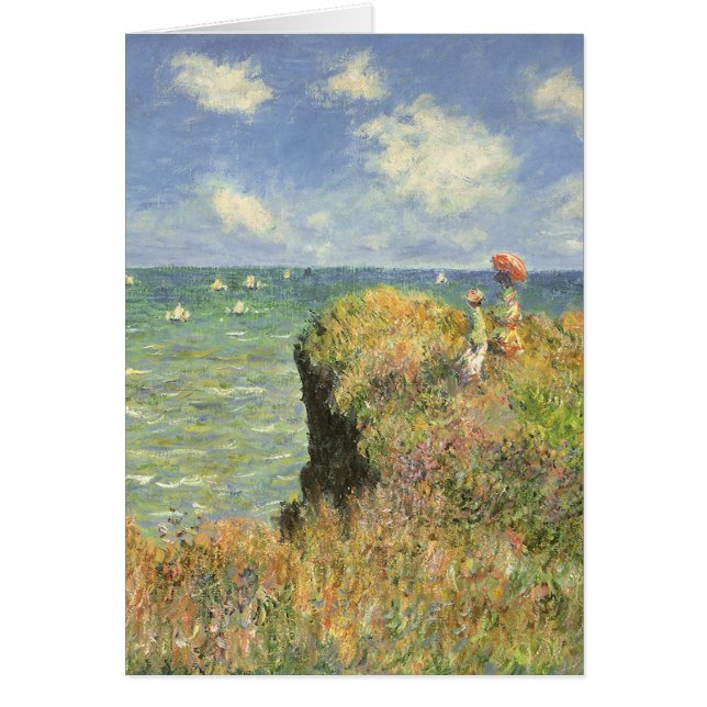 Cliff Walk à Pourville par Claude Monet (Devant)