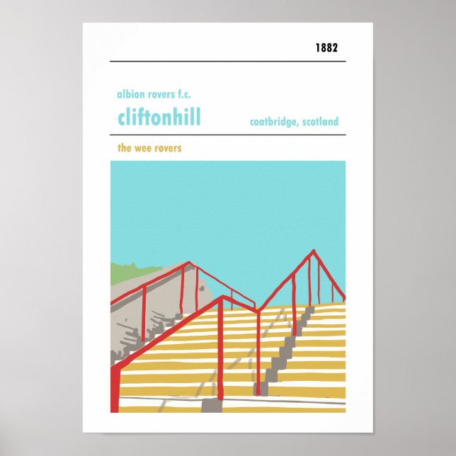 Cliftonhill, Coatbridge. Impression de style manue (Devant)