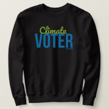 Climate Voter sweatshirt noir unisex