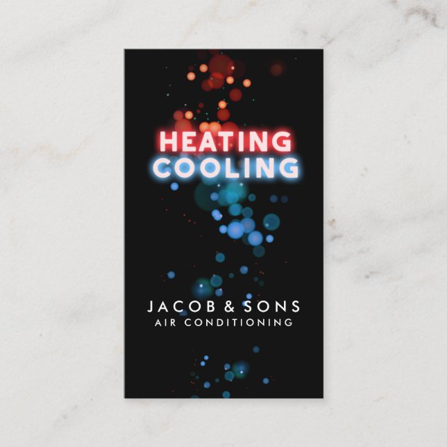 Climatisation Chauffage Carte de visite de refroid (Devant)