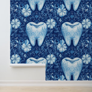 Clinique dentaire fleurie ornementale Décor du mur