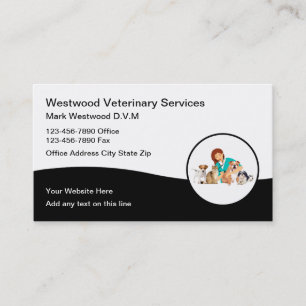 Clinique vétérinaire Cartes de visite vétérina