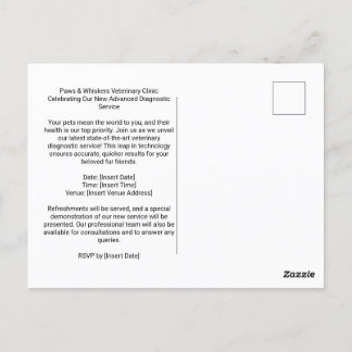 Clinique vétérinaire Invitation de chat de chien à