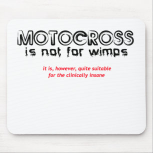 Cliniquement Fou - Tapis de Souris Motocross