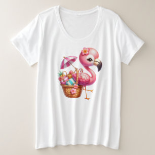 Clipart de dessin Flamant rose aquarelle