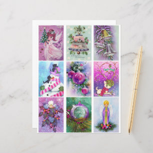 Clipart de Noël violet