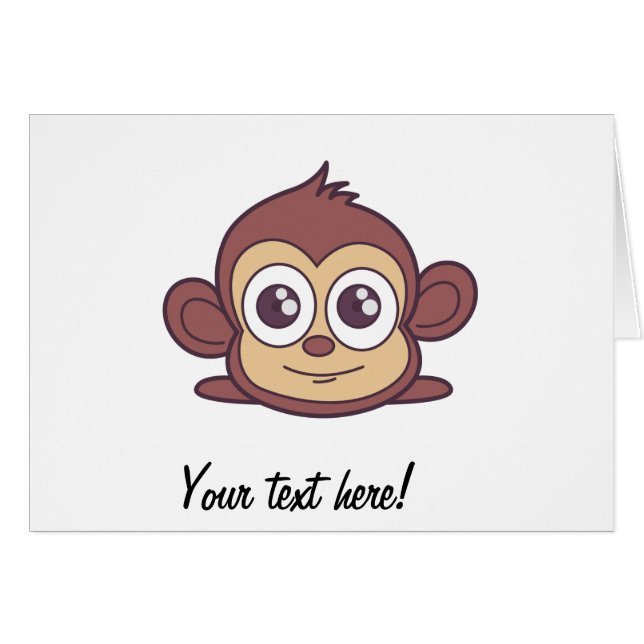 Clipart de singe mignon (Devant horizontal)