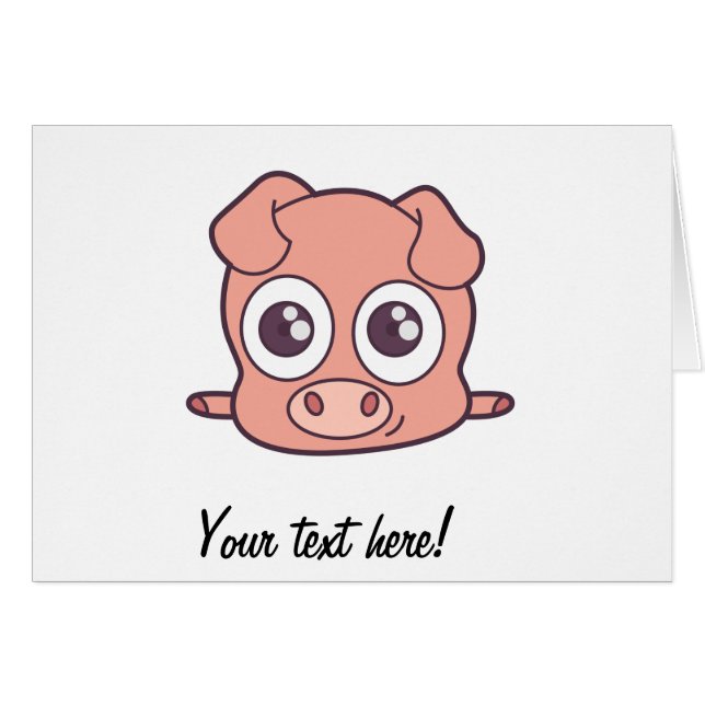 Clipart mignon de porc (Devant horizontal)