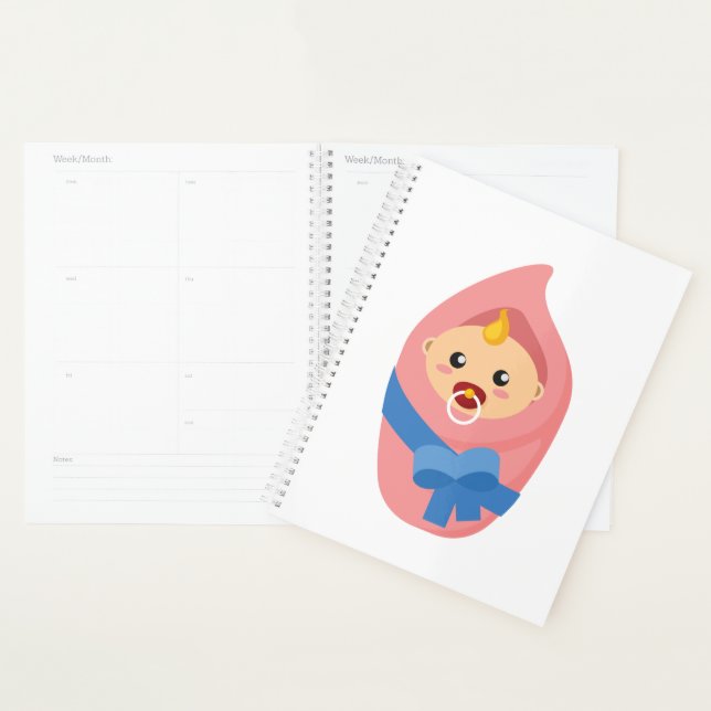 Clipart nouveau-né de bébé (Devant avec enveloppe)