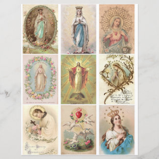 Clipart vintage des cartes de prières religieuses