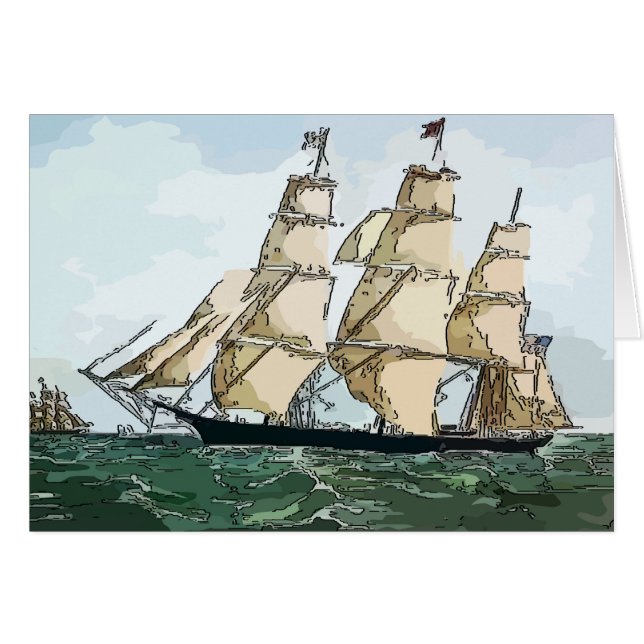 Clipper Ship, en mer (Devant horizontal)