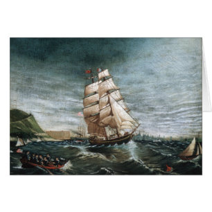 Clipper Ship in New York Harbour 1890