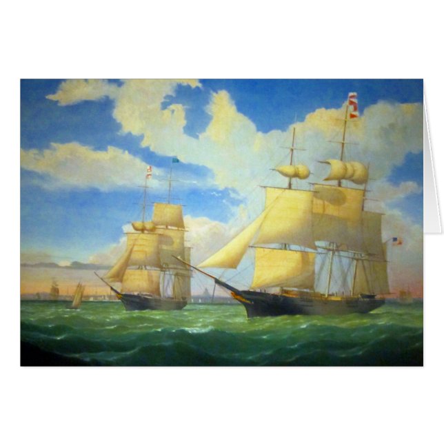 Clipper Ships Fitz Henry Lane 1853 (Devant horizontal)