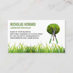 Clippers de couverture   Herbe   Carte de visite p