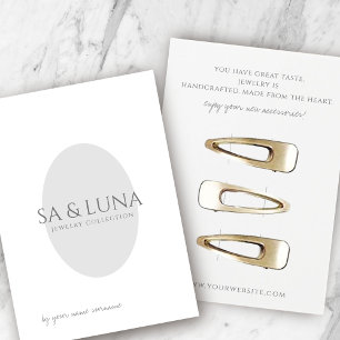 Clips à cheveux minimalistes Accessoires Carte d'a