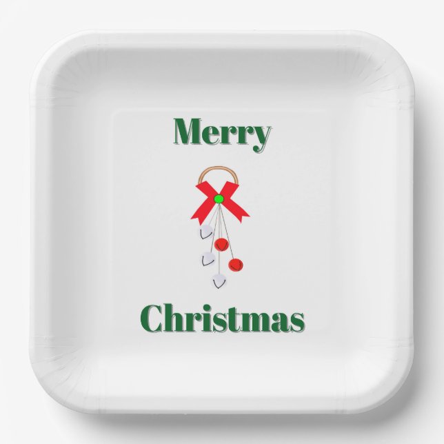 Cloche de Noël Assiette en Papier (Recto)