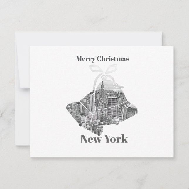 Cloche de Noël joyeux New York (Devant)