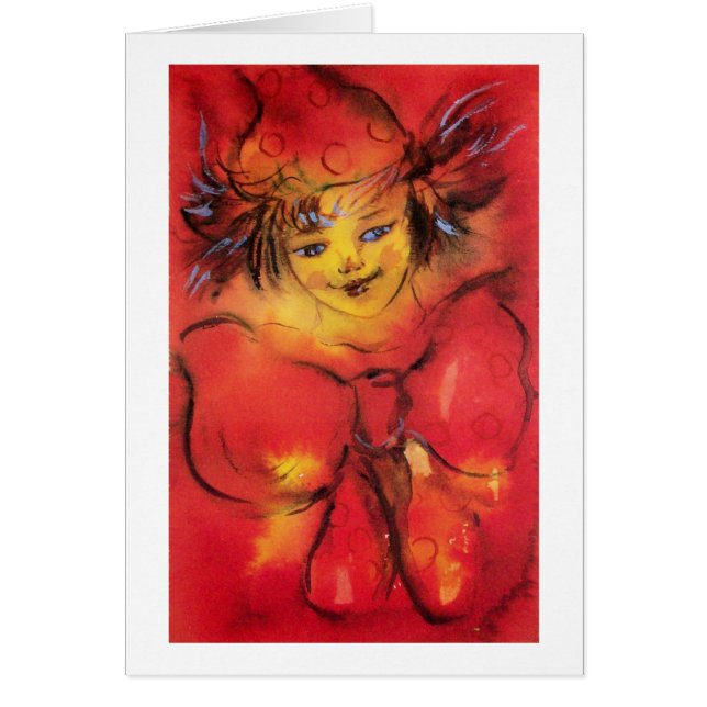 CLOCHER EN ROUGE AVEC PARKLES D'OR (Devant)