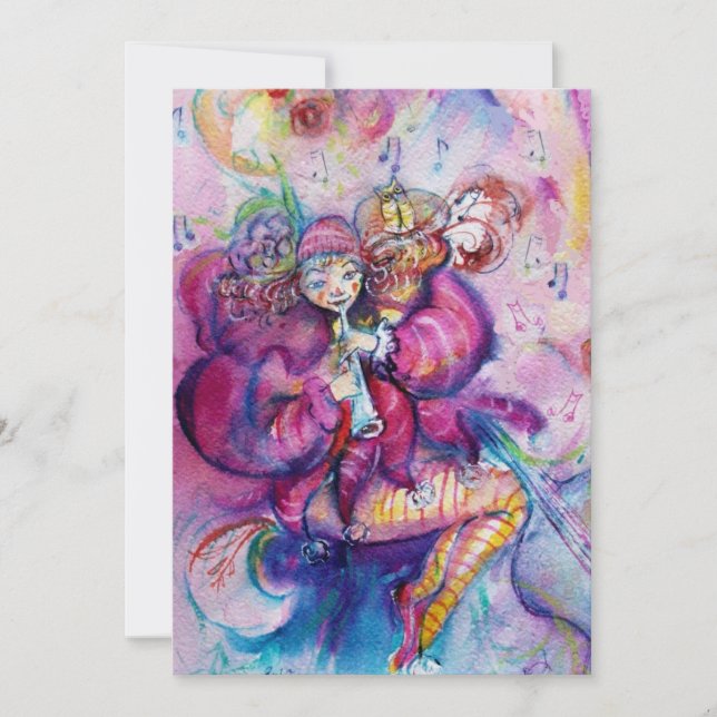 CLOCHER MUSICAL, bleu rose (Devant)