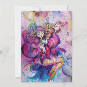 CLOCHER MUSICAL, bleu rose