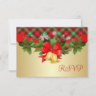 Cloches de Noël, saint et motif tartan RSVP