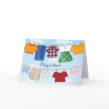 Clothesline - Carte de voeux