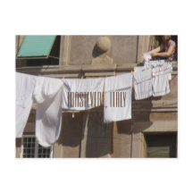 Clothesline, Trastevere, Italie Carte postale