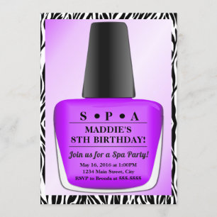 Clou polonais Anniversaire Invitation Purple Clou 