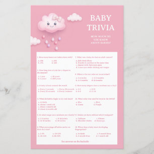 Clouage doux blanc et souriant 9 Baby Trivia jeu