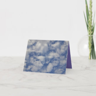 Cloud #8 Carte de voeux pliée