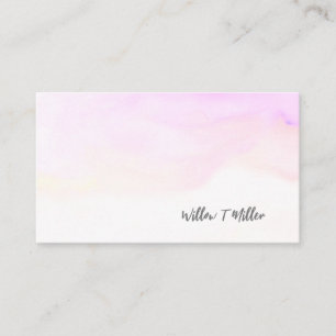 Cloud Blue Watercolor Cartes de visite antiques