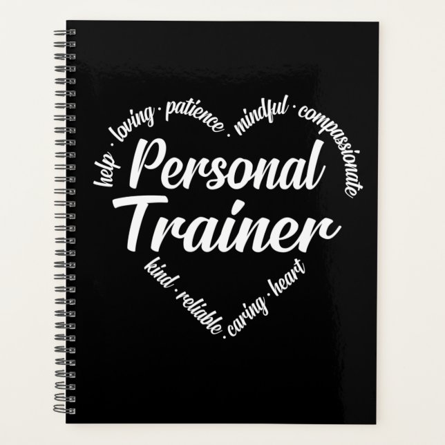 Cloud de mot de coeur du formateur personnel (Devant)