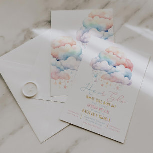 Cloud et étoiles Genre Reveillez Invitation