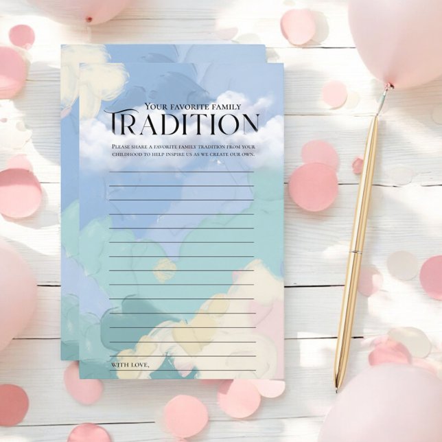 Cloud Neuf Baby showers Tradition familiale (Créateur téléchargé)