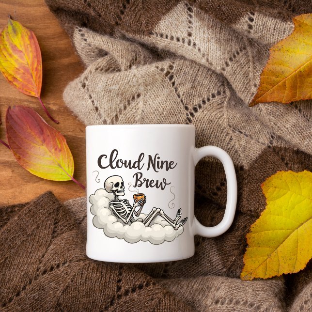 Cloud Neuf Brûler Skeleton Coffee Mug (Créateur téléchargé)