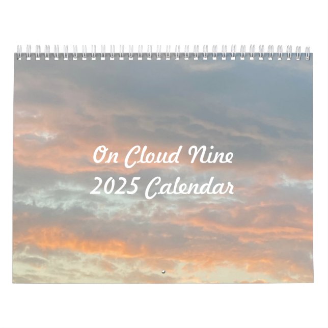 Cloud Neuf Calendrier de 12 mois 2025 (Protection)