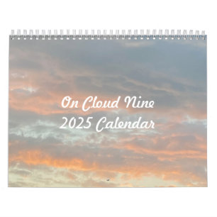 Cloud Neuf Calendrier de 12 mois 2025