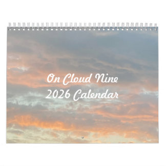 Cloud Neuf Calendrier de 12 mois 2026