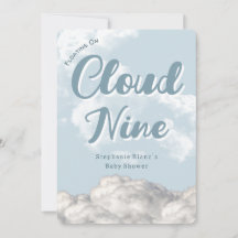 Cloud Neuf Ciel - Invitation sur Baby shower perso