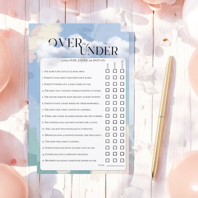 Cloud Neuf Dreamover Sous Pastel Jeu de Guessing (Créateur téléchargé)