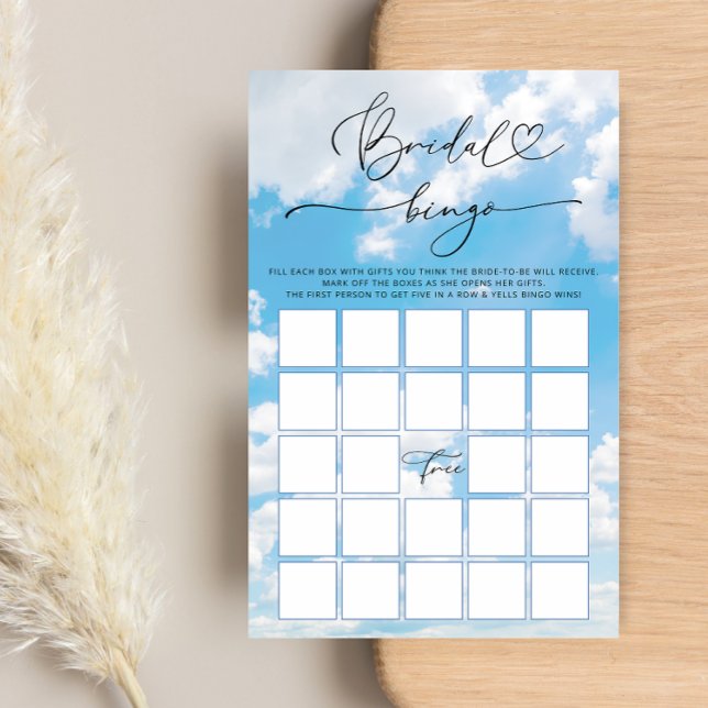 Cloud Neuf Fête des mariées Bingo Jeu (Créateur téléchargé)