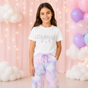 Cloud Neuf T-shirt fille 9e anniversaire - Pastel
