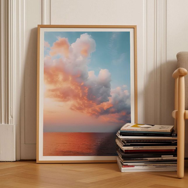 Cloud Print Cloud Poster Sky Print Moody Print Sun (Créateur téléchargé)